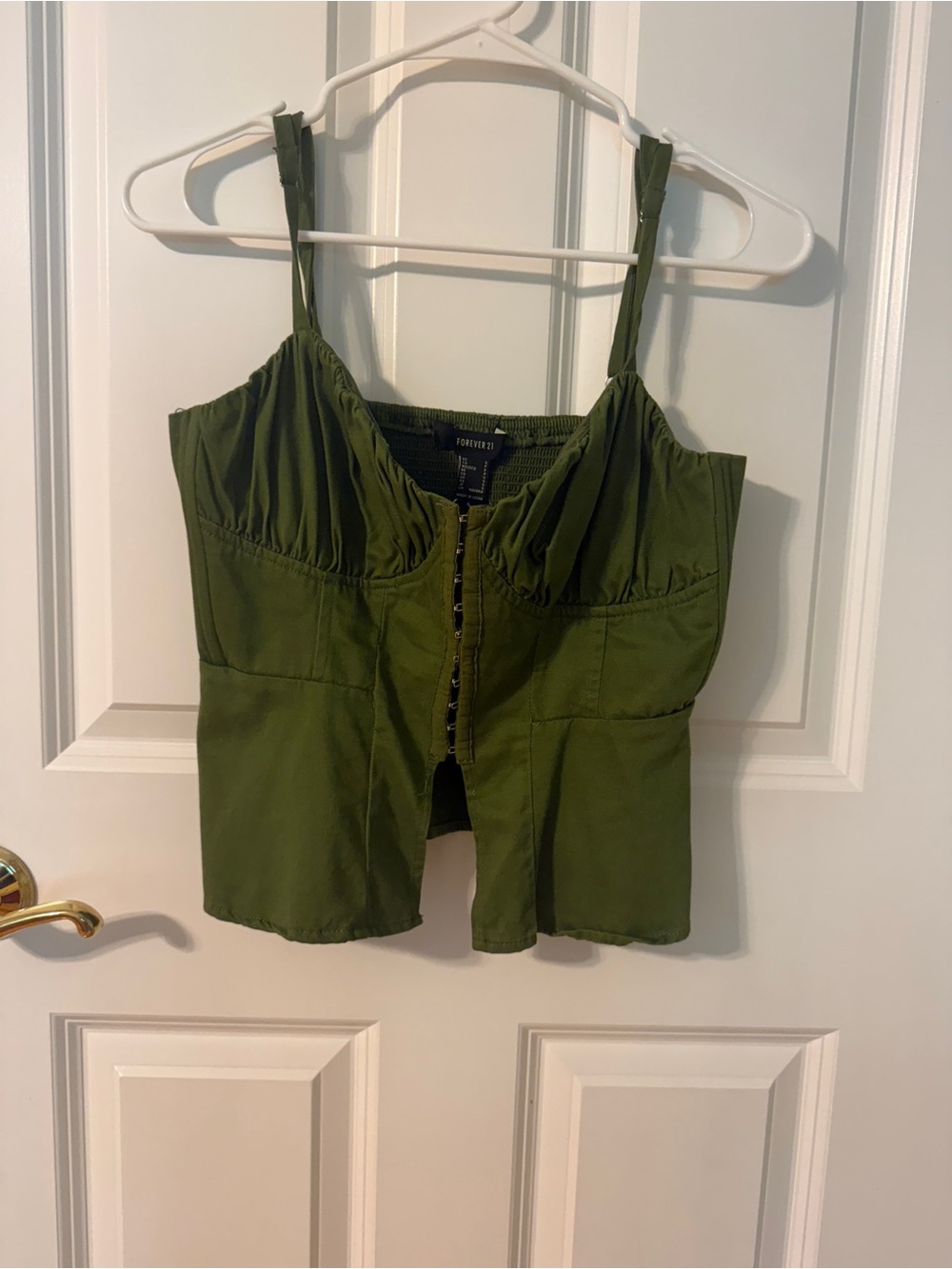 Green Bustier Tank Top - Forever 21